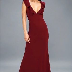 Perfect Opportunity Burgundy Maxi Dress